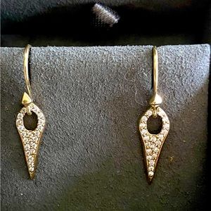 Melinda Maria Pave Drop Earrings